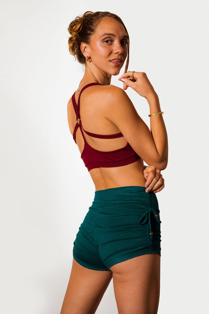 ASANA BOOTY SHORTS EMERALD