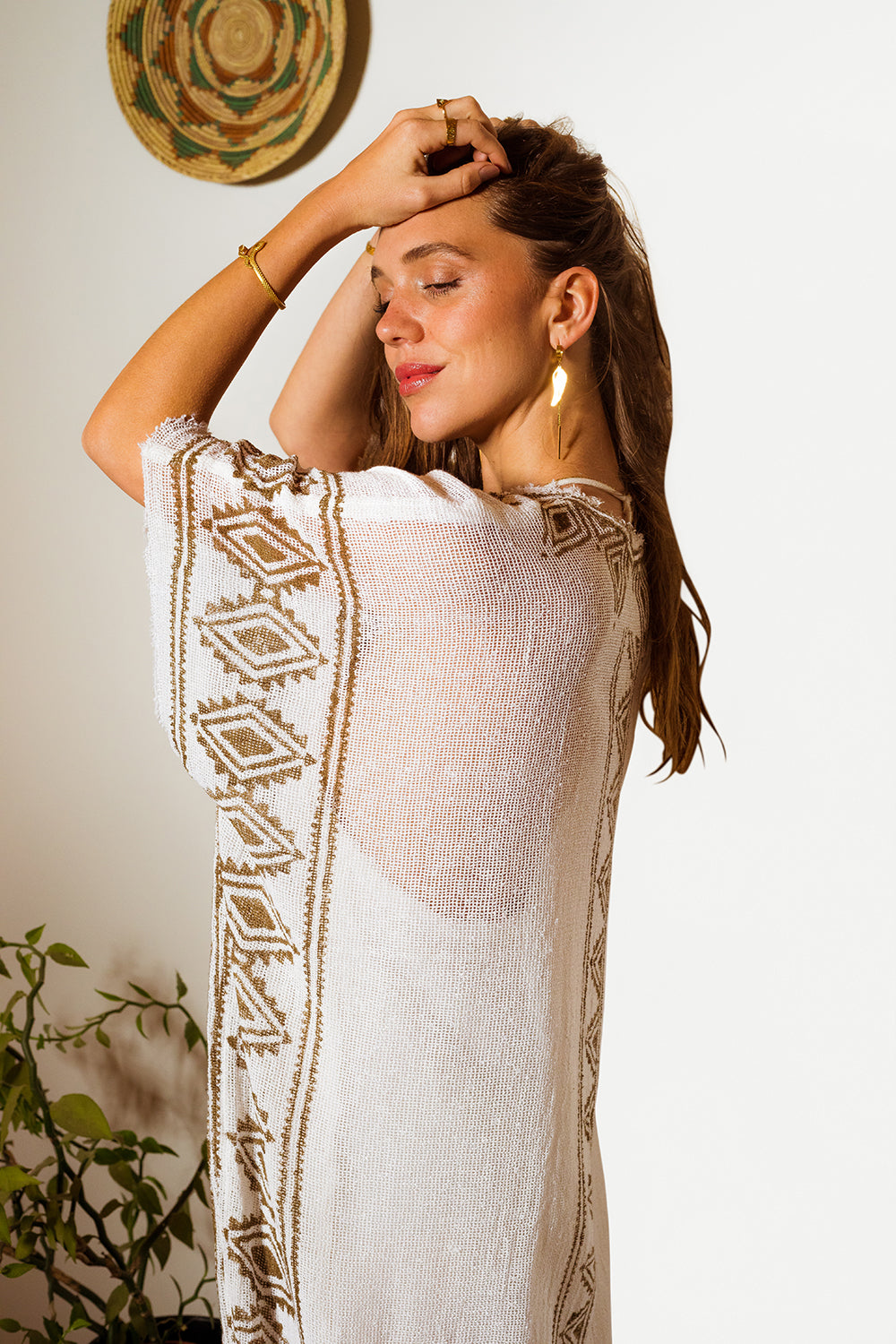 KIARA KAFTAN / KIMONO WHITE