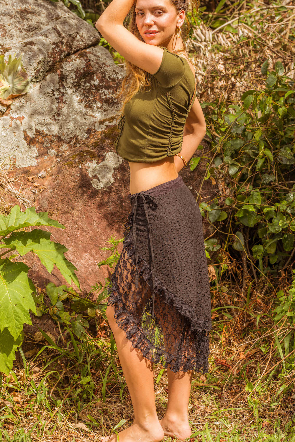 GAIA SKIRT RMX BLACK