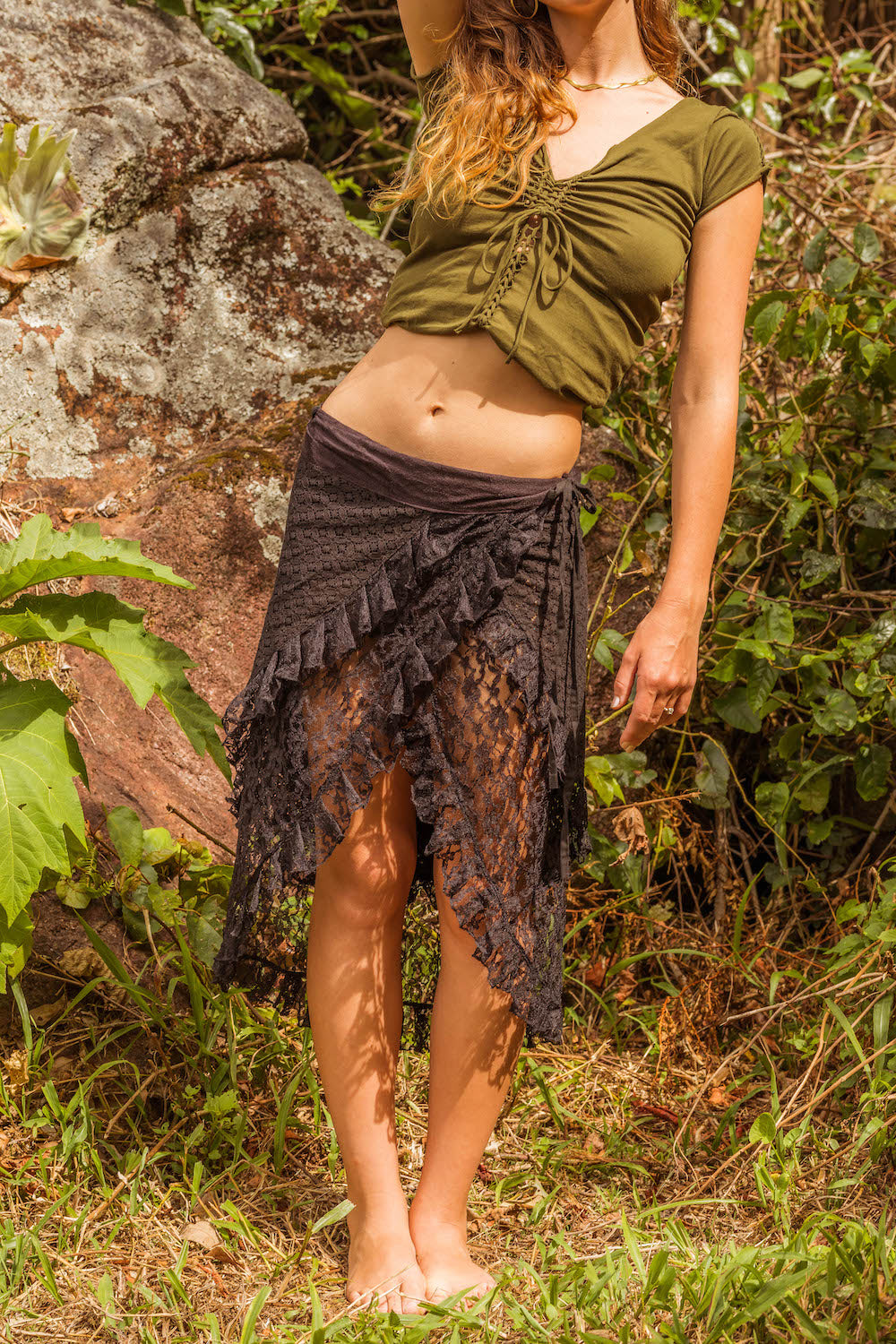 GAIA SKIRT RMX BLACK