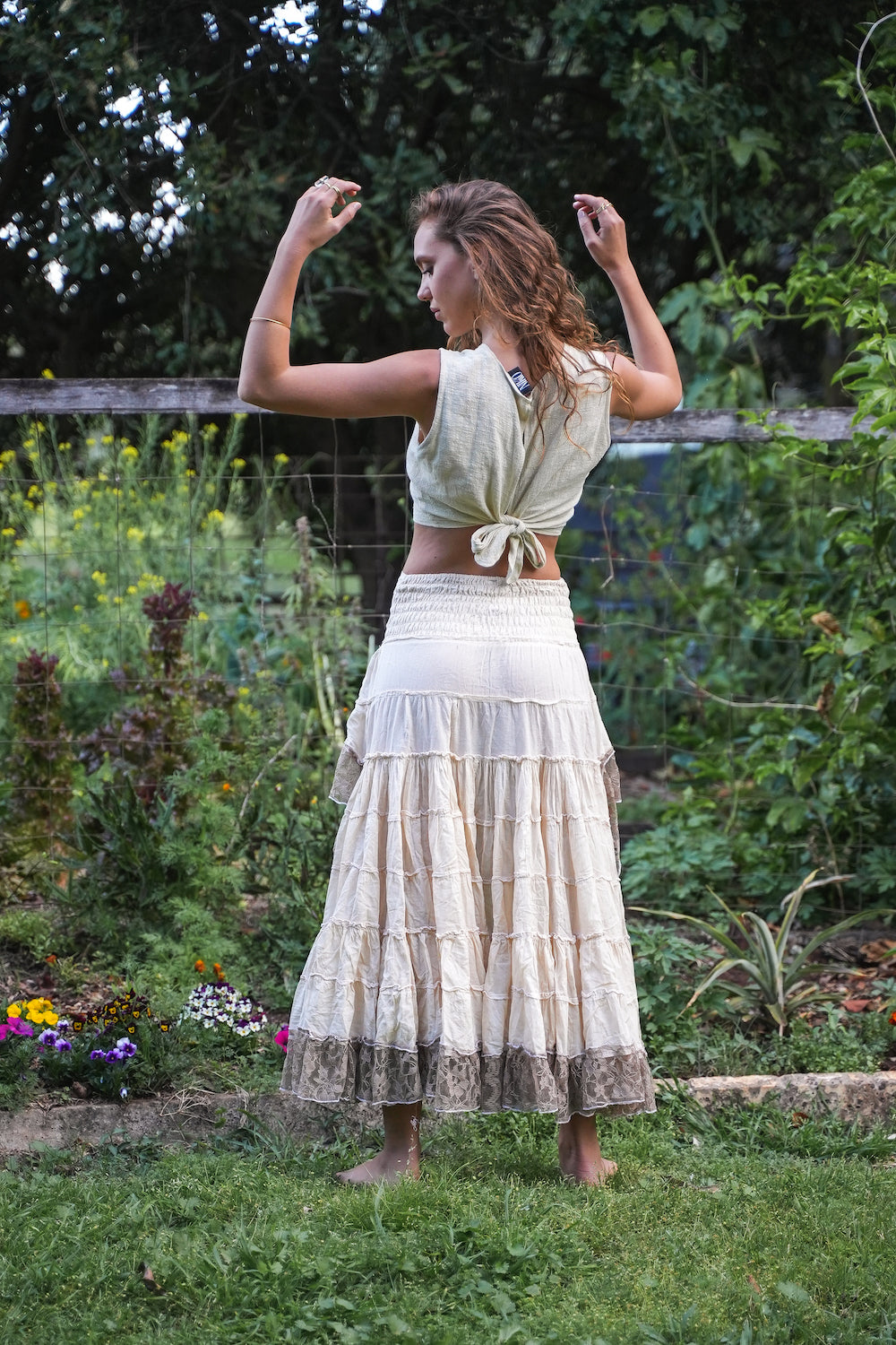 SAFFRON SKIRT NATURAL BEIGE