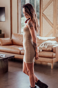 SINATRA DRESS TAUPE