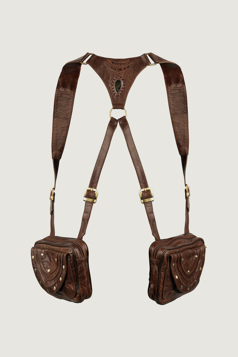 LABRADORITE LEATHER HOLSTER BROWN