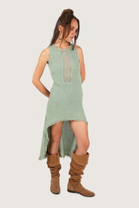 CELESTIAL DRIFT DRESS GREEN