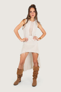 CELESTIAL DRIFT DRESS CREAM