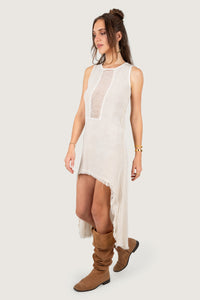 CELESTIAL DRIFT DRESS CREAM