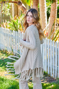 ORINOCO CROCHET CARDIGAN NATURAL CREAM