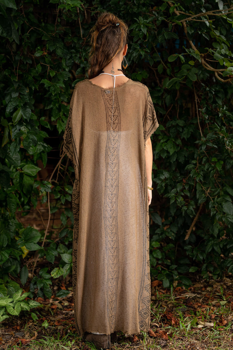 CAMILLA KAFTAN / KIMONO IN EARTHY BROWN