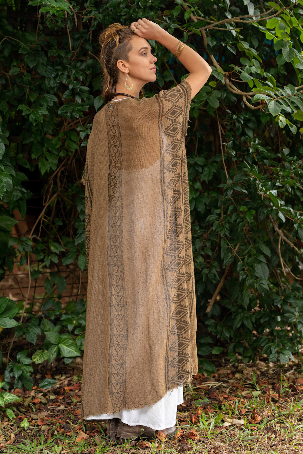 CAMILLA KAFTAN / KIMONO IN EARTHY BROWN