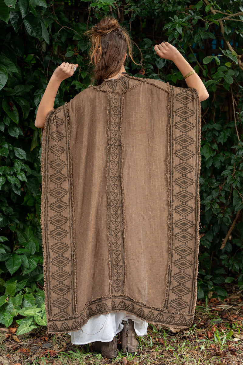 KERALA KAFTAN IN EARTHY BROWN