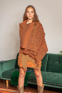 CARMITA SCARF IN EARTHY BROWN