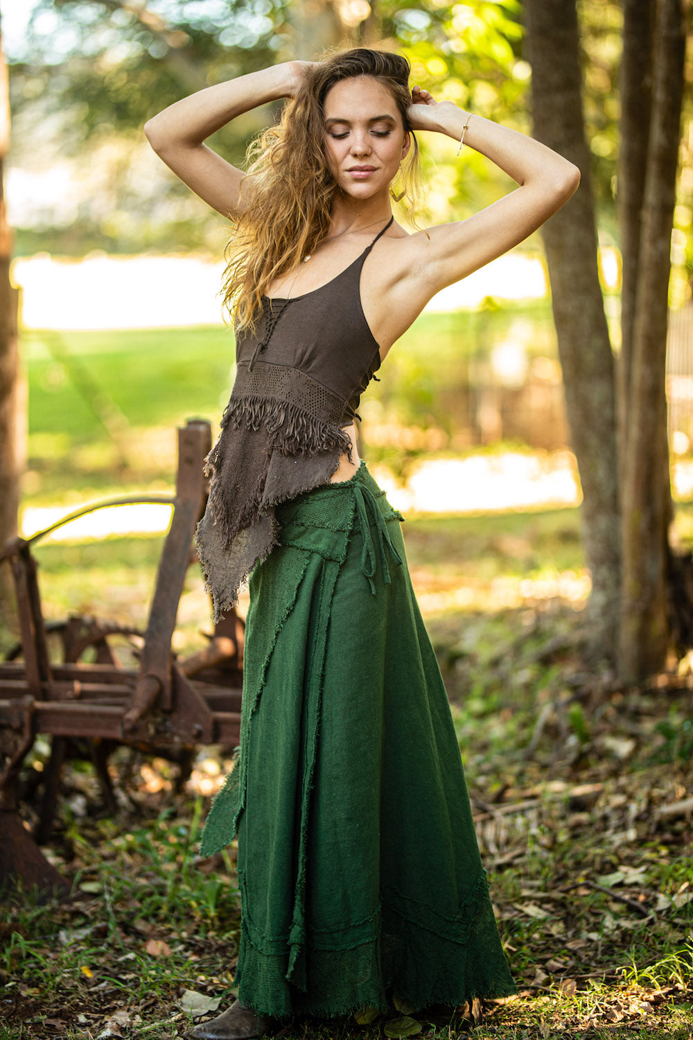 PATCHOULI SKIRT GREEN