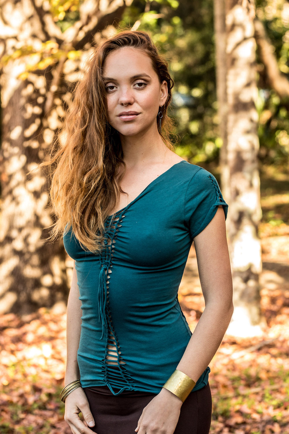 BRAIDED TOP BLUE