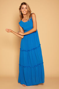 FRILL DRESS MARINE BLUE