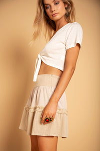 TRY SKIRT BEIGE