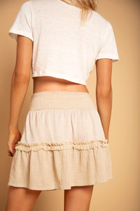 TRY SKIRT BEIGE