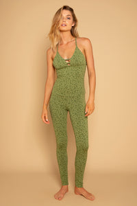 CAT YOGA JUMPSUIT LEOPARD