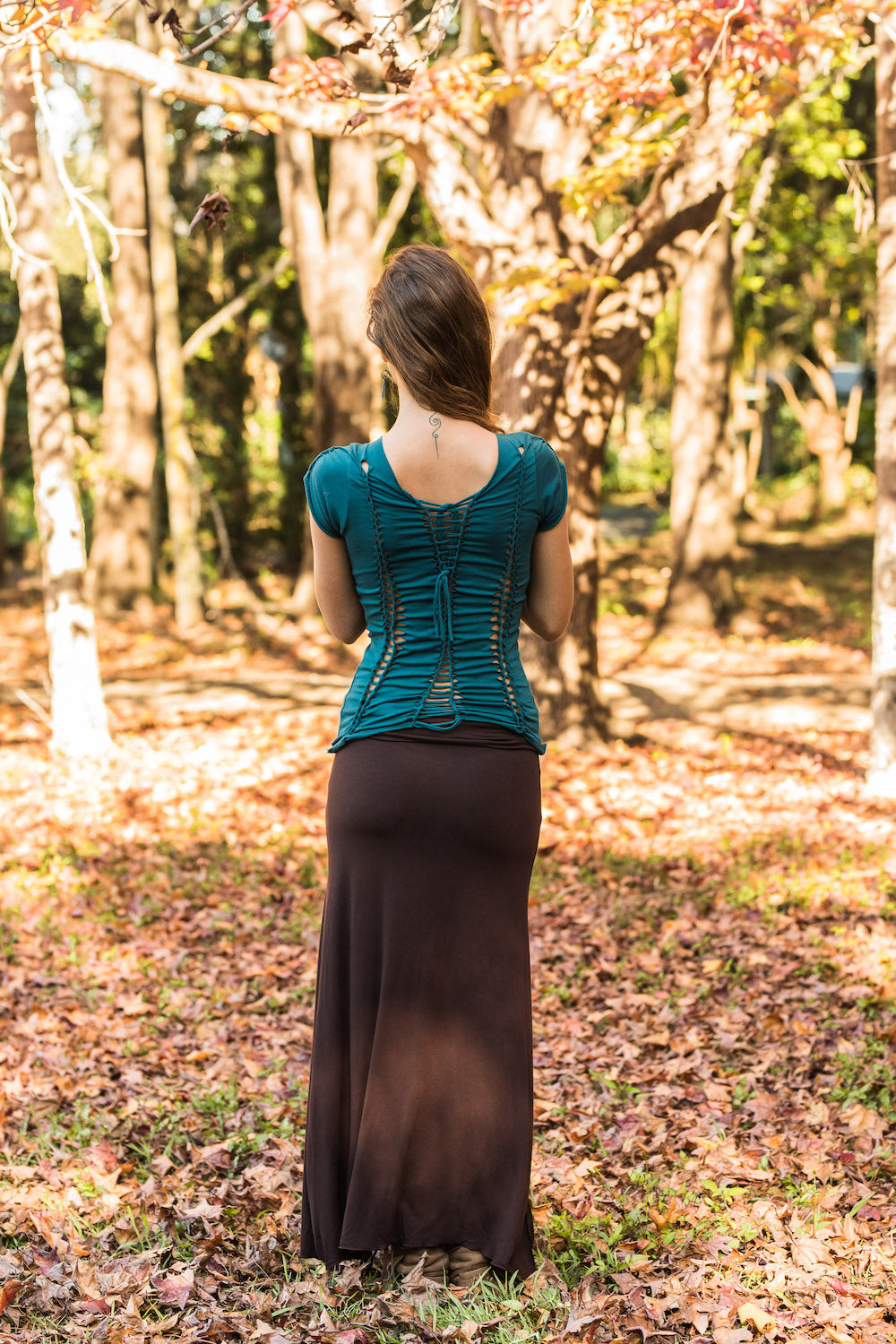 BRAIDED TOP BLUE