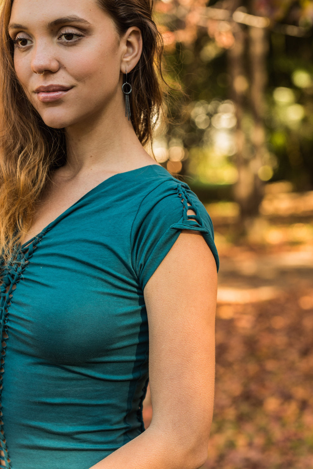 BRAIDED TOP BLUE