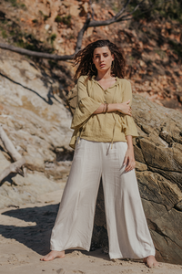 NEW MOON LINEN PANTS