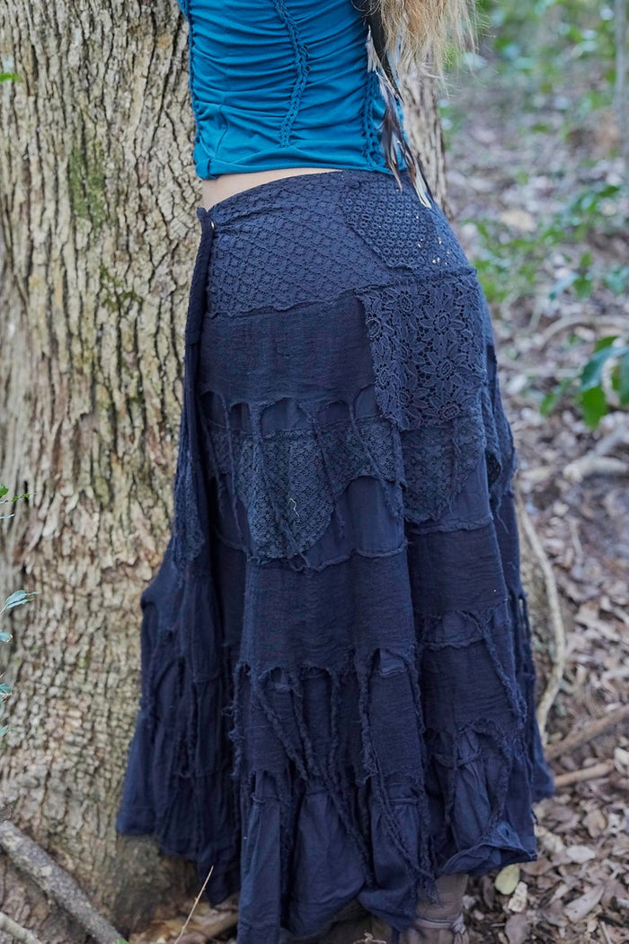 GYPSY QUEEN SKIRT BLACK